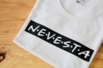 Nevesta - Dámske bavlnené tričko čiernobiele – Obrázok 5