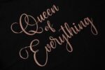 Dámske bavlnené tričko - Queen of Everything – Obrázok 3