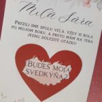 Stieracie oznámenie - Budeš moja svedkyňa?