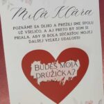 Stieracie oznámenie - Budeš moja družička?