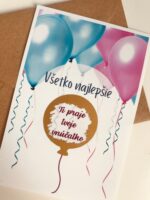 Stieracie oznámenie - Všetko najlepšie