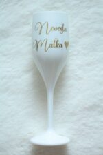 Plastový pohár na šampanské pre nevestu a družičky – Obrázok 2