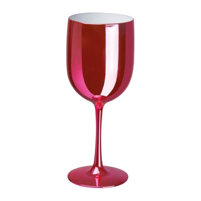 Nádherný lesklý ružový pohár