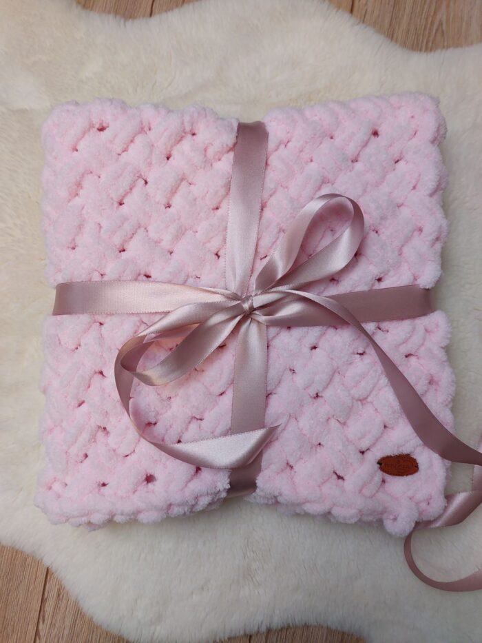 Puffy deka - ružová (70x70cm)