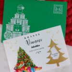 Stieracie oznámenie - Krásne Vianoce stromček (vlastný text aj meno)