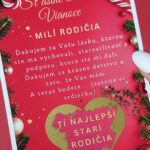 Vianočné oznámenie tehotenstva - Poďakovanie (vlastný text)