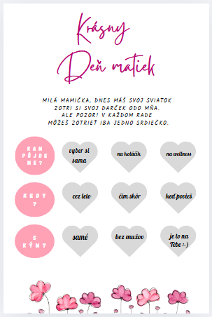 kam, kedy, s kym Deň matiek - Kam, kedy, s kým?