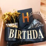 Narodeninový darčekový box - čierny Happy BirthDay