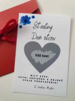 Deň otcov - Vlastný text (strieborné srdiečko)