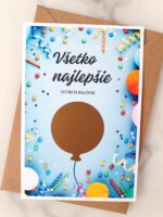 Stieracia kartička - Všetko najlepšie - Balónik – Obrázok 3