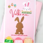 Veľkonočná výslužka - Zajko s vajíčkami (vlastný text)