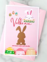 Veľkonočná výslužka - Zajko s vajíčkami (vlastný text)