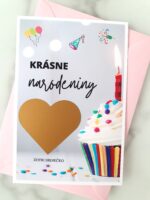 Stieracia kartička - Všetko najlepšie - Tortička (vlastný text) – Obrázok 2