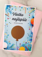 Stieracia kartička - Všetko najlepšie - Balónik – Obrázok 2
