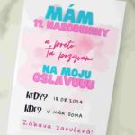 Pozvánka na narodeniny - Mám narodeniny