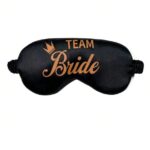 Maska na oči na spanie - Team Bride - čierna