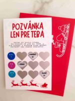 Stieracia kartička - Veselé Vianoce - Pozvánka pre Teba