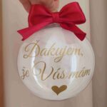Vianočná guľa ako darček pre blízkych (rôzne nápisy) – Obrázok 2