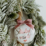 Vianočná guľa ako darček pre blízkych (rôzne nápisy)