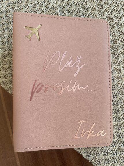 Personalizovaný obal na CESTOVNÝ PAS - Pláž prosím