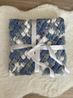 Puffy deka - melírovaná tmavo modro-sivá – Obrázok 4