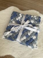 Puffy deka - melírovaná tmavo modro-sivá – Obrázok 3