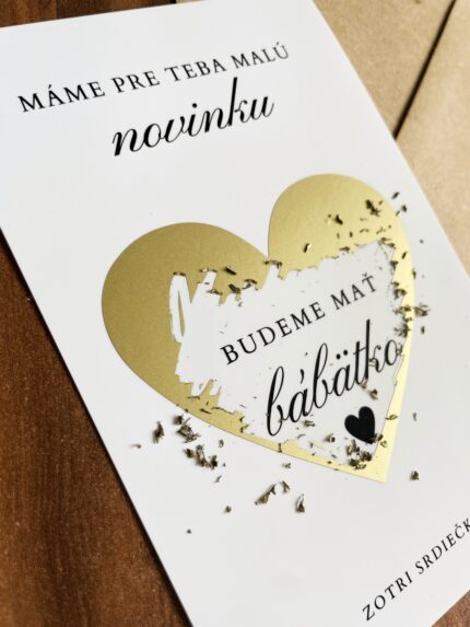 Stierací los - Ako oznámiť tehotenstvo - zlaté