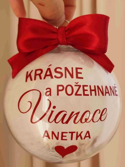 Vianočná guľa - Krásne a požehnané Vianoce
